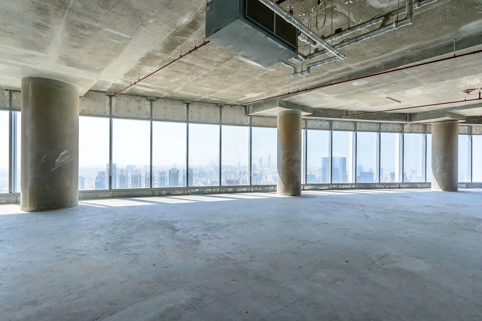 Before view of a corporate office shell condition.